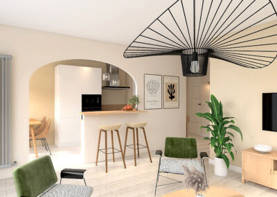 Rénovation,agencement et décoration d’un appartement à Saint-Mandrier